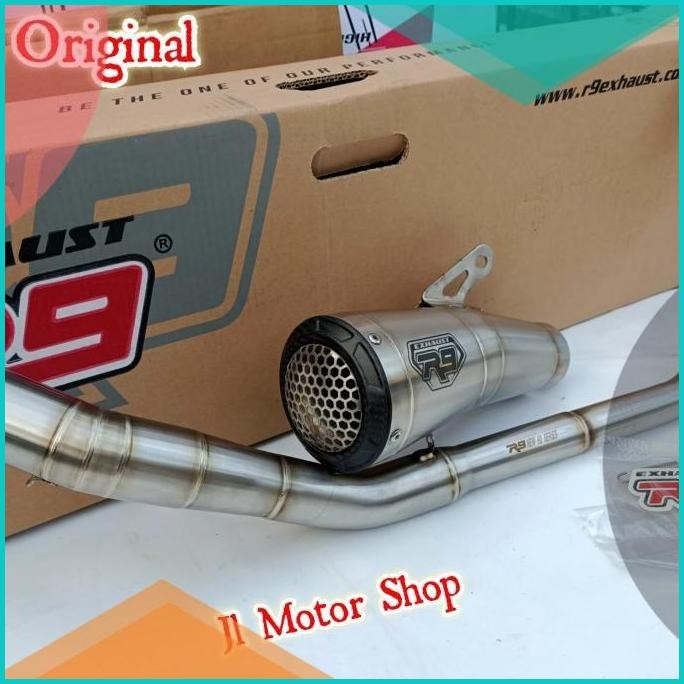 Knalpot R9 GP SS ORIGINAL SONIC 150 R SUPRA GTR 150 Full System 140BZ