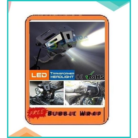 Lampu Tembak Sorot Led Cree Transformer lampu tembak motor universal