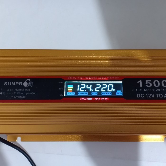 Power Inverter Led Sunpro 1500w - - Inverter Led Sunpro PI-1500
