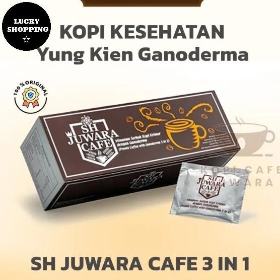 

KOPI SH JUWARA CAFE 3 IN 1 - KOPI KESEHATAN - KOPI GANODERMA