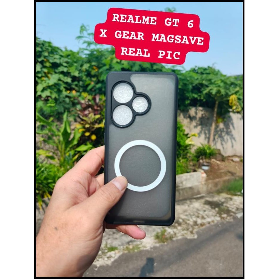 Casing Realme Gt 6 Silikon Frosted Armor Matte Soft Case Wireless Charger