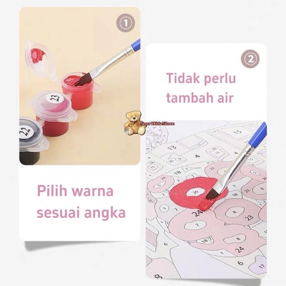 

fbx-4 Paint By Number 20x20 Nature Series DIY Painting Kit Canvas Paint Kit Digital Aesthetic Kanvas Lukis Sale