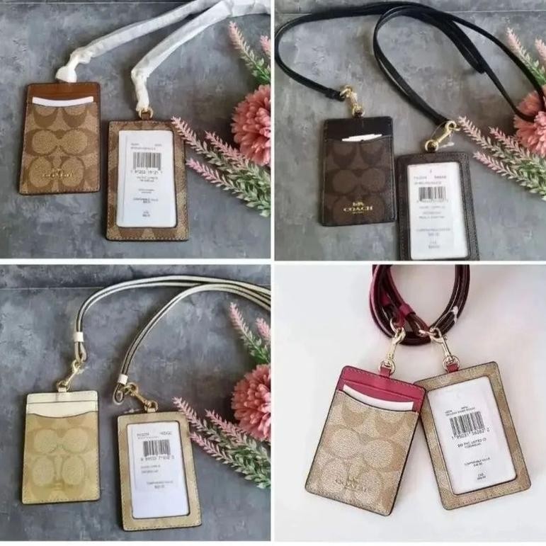 

coachoriginalll lanyard id card merk original name tag.
