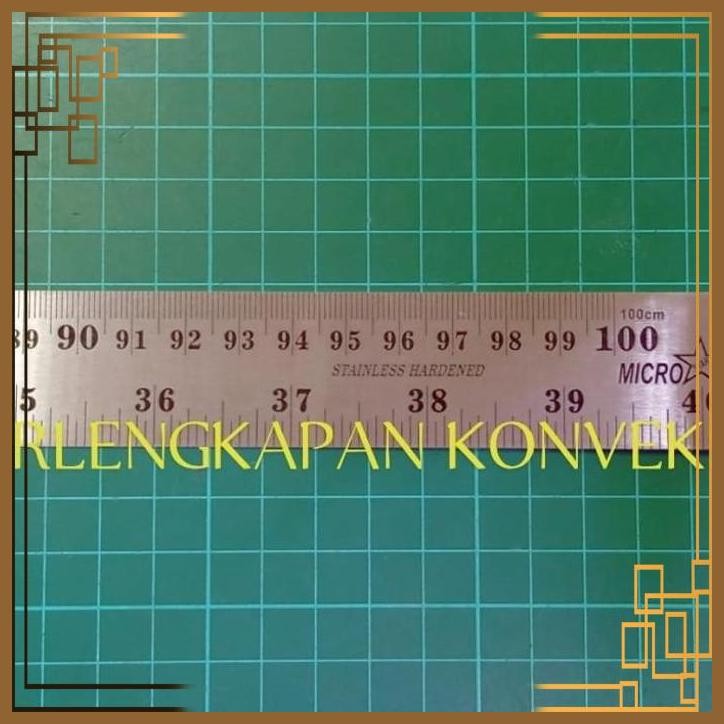 

[PGK] PENGGARIS BESI MISTAR BAHAN JAHIT STAINLESS STEEL RULER 1 METER 100 CM