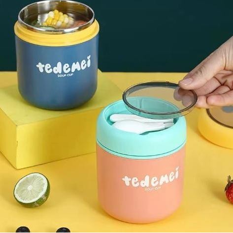 Thermos Soup Cup TEDEMEI Peralatan Bekal Anak