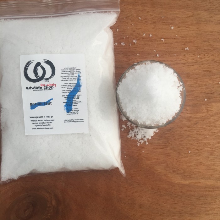 

Garam Laut Murni Alami Asli Kusamba 500 Gr - Adelineez