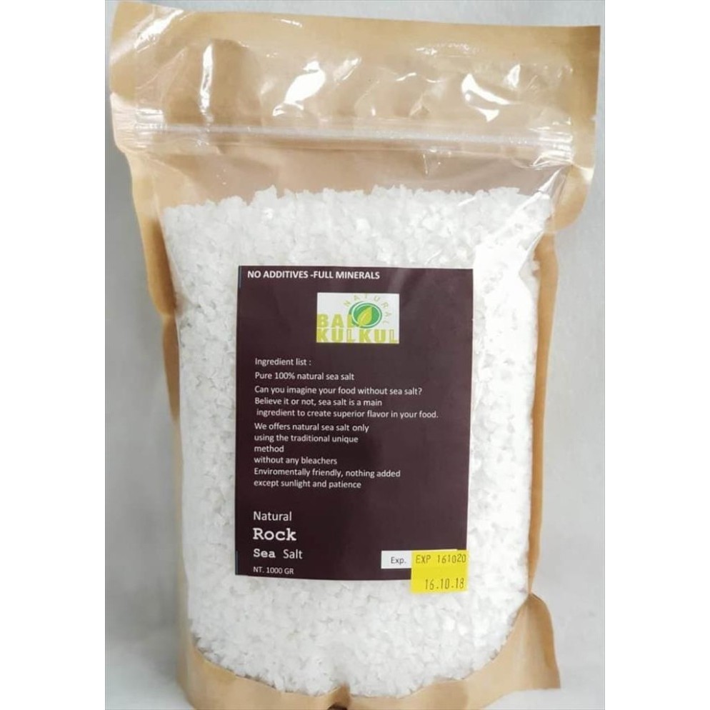 

Natural Rock Sea Salt Garam Laut 1 Kg - Natural Bali Kulkul - Adelineez