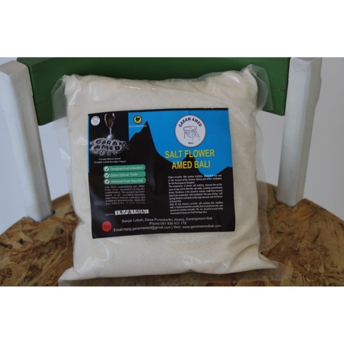 

Garam Amed Specialty Premium Salt Flower 1Kg - Adelineez