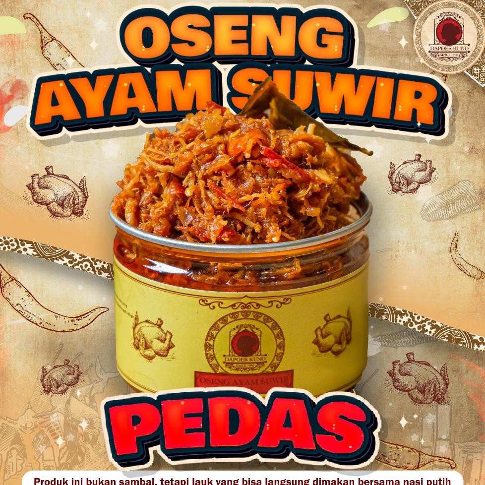 

Dapoer Kuno - Oseng Ayam Suwir Pedas 250gr