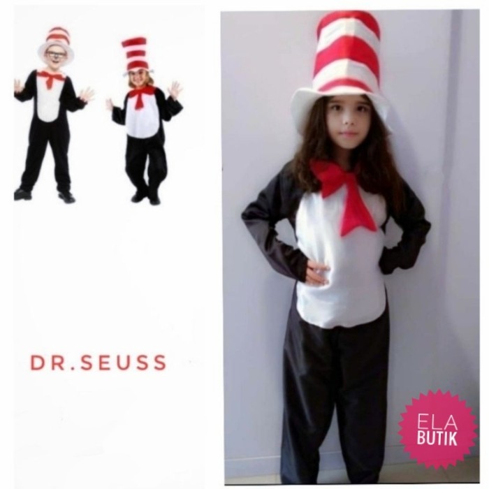 BIG SALE Dr seuss-cat in the hat-party costume-halloween-book day costume