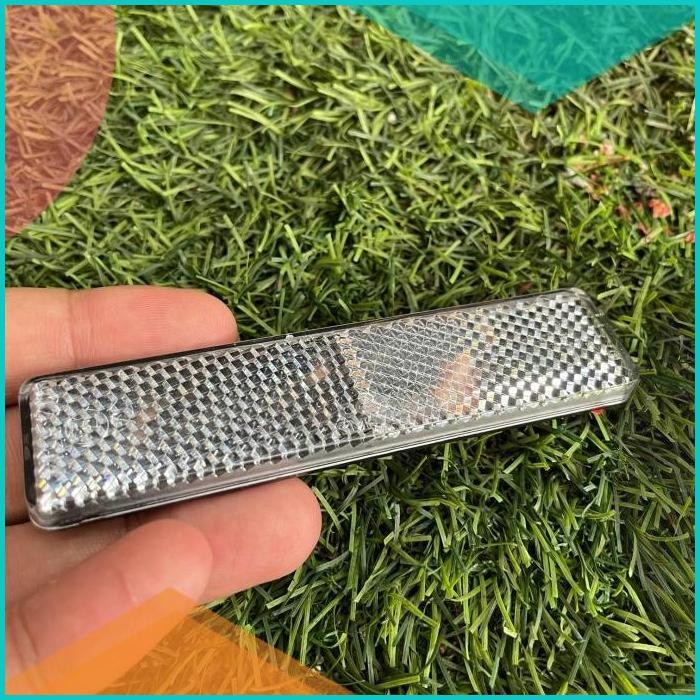 premium 1pcs mata kucing kotak motor reflectors mobil motor putih 140