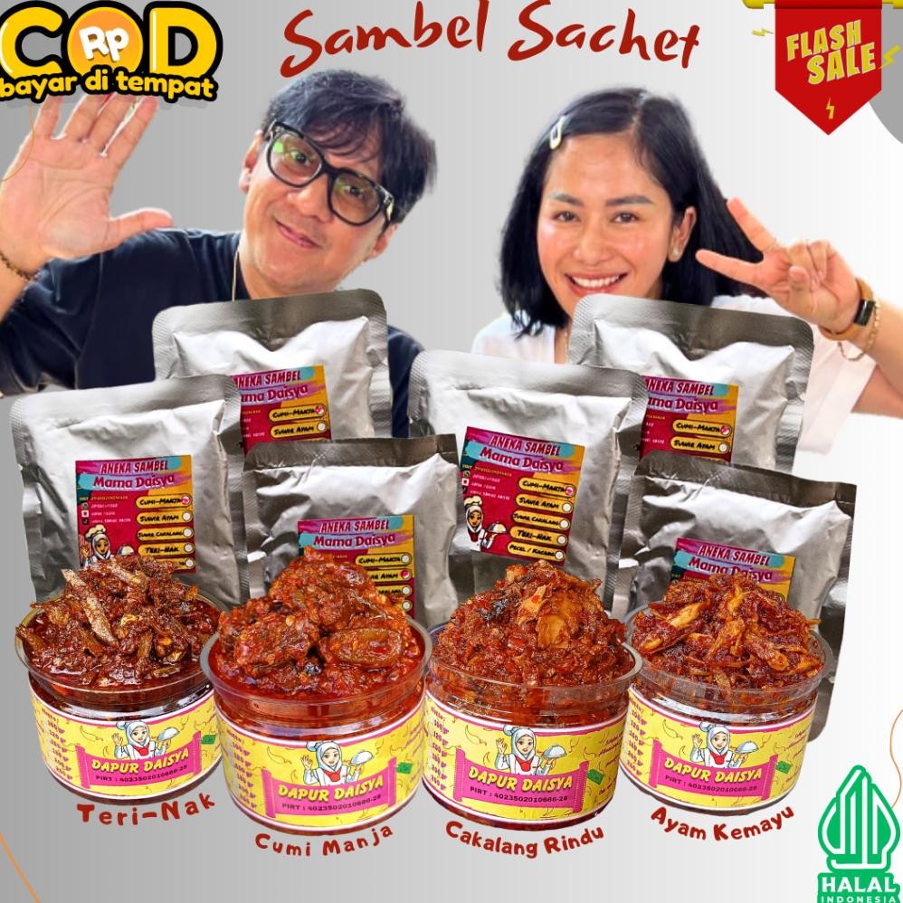 

[SACHET] SAMBEL CUMI MANJA SAMBAL FRESH SOTONG ASIN SUWIR CAKALANG AYAM TUNA TONGKOL PECEL KACANG TERI SUWIR EATSAMBEL EAT SACHET CIAMIK EATSAMBAL SAMYANG GOCHUJANG HALAL MAKAN MAKANAN PEDAS KULINER FOOD CEMILAN DIET IDE JUALAN SIMPLE MUKBANG JAJAN MENU
