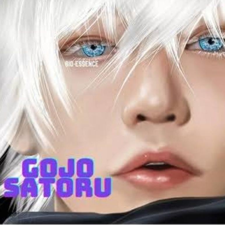 Kekinian Softlens Cosplay Gojo Satoru Warna Biru Cerah Dan Himeko Warna Orange / Oren / Emas 14.5Mm 