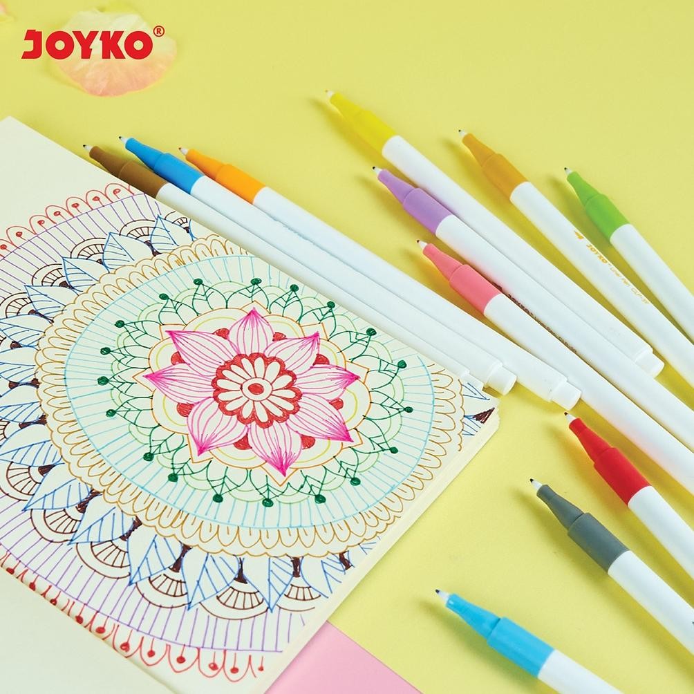 

ghs-55 Pena Liner Pen Pulpen Warna Joyko CLP-59-12 Warna Viral
