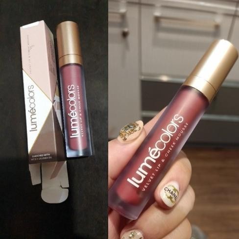Lumlors Lipstik 3In1 Cheek Mousse Original Warna Peach Me Shp21