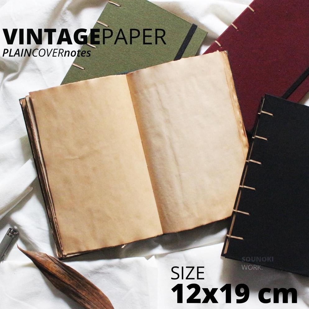 

fbx-4 Notebook Vintage Paper | Size 12x19 cm | Cover Polos Original