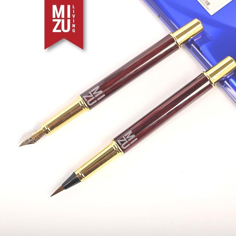 

TC21 MIZU KONBO 2in1 Redwood Fountain Pen & Fude Maobi Calligraphy Brush Sale