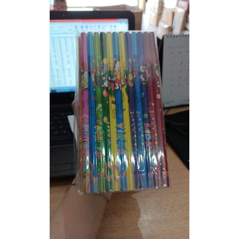 

et-98 [100 PCS] Pensil 2B Fancy Motif Murah isi 100 (warna random) Premium