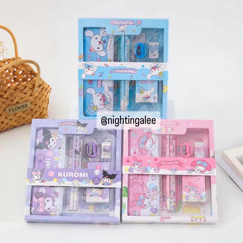 

hg-24 (ATS) paket ALAT TULIS SANRIO/STATIONERY SET/STUDY SET SANRIO KUROMICINNAMOROLL MY MELODY Premium