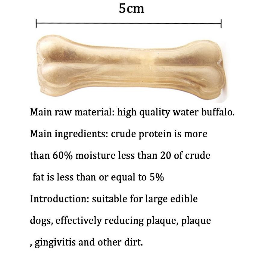 Cemilan Anjing 10PCS/SET Tulang Anjing Gigit Natural Press Bone Mainan Makanan Anjing Cemilan Snack 