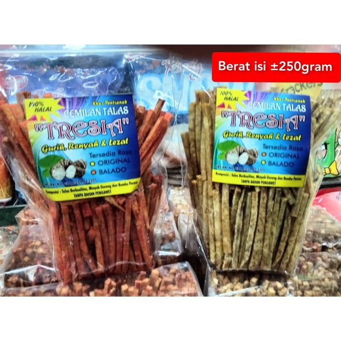 

Cemilan Talas Tresia / Stick Talas Khas Pontianak / Keripik Talas