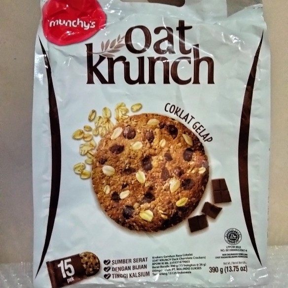 

Oat Krunch Dark Chocolate / Krekers Gandum Rasa Cokelat / Biscuits Oat