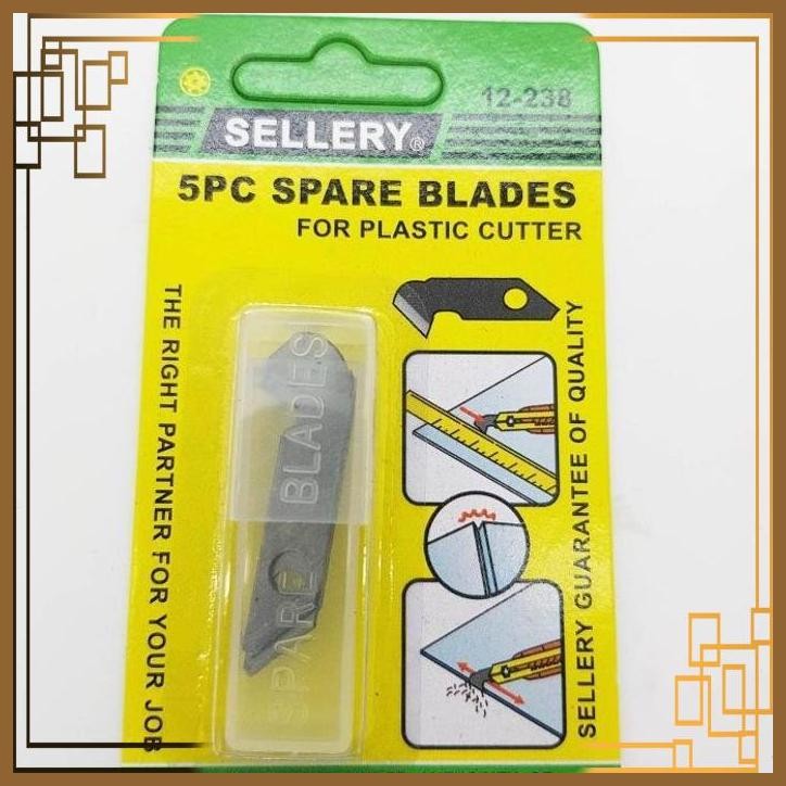 

[WGL] SELLERY 12-238 SPARE BLADES 5Pcs - Pisau / Cutter Acrylic Refill