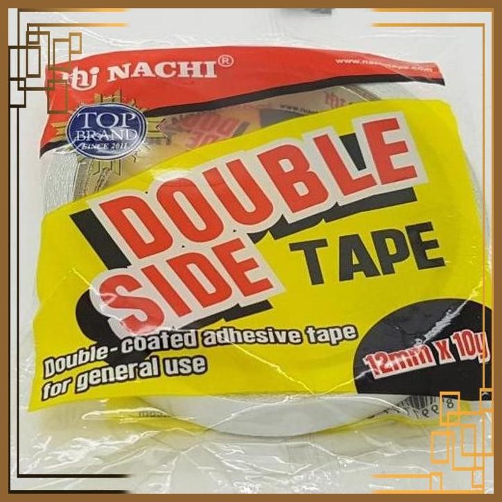 

[WGL] Double Tape Nachi 1/2 Inch ( 12mm x 10 yard ) / isolasi / lakban