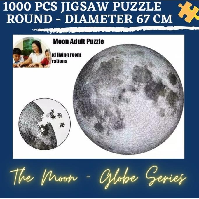 JIGSAW PUZZLE ROUND 1000 pcs - THE EARTH. adult puzzle dewasa