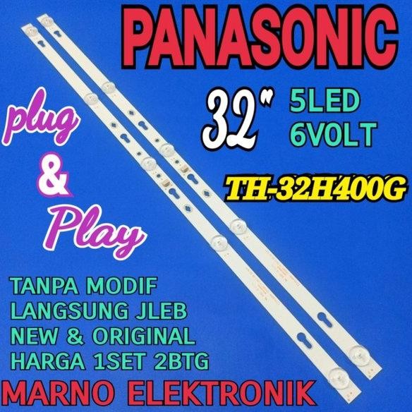 LAMPU BL BACKLIGHT LED TV PANASONIC TH-32H400G BL PANASONIK TH 32H400G TH32H400G TH 32H400 5K 6V