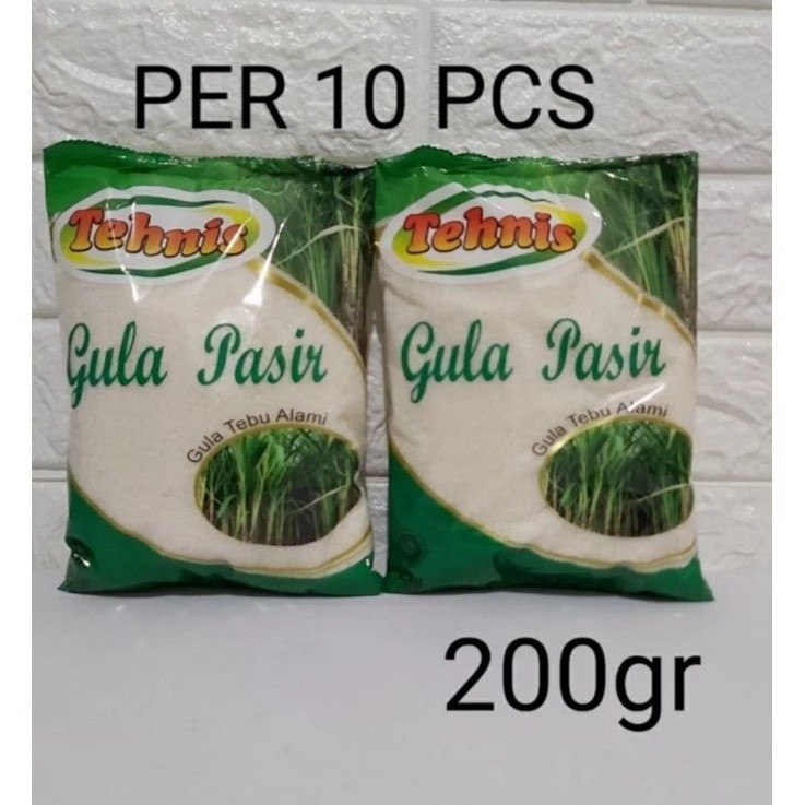 

Gula Pasir Tehnis 200 gr x 10 pcs pengiriman reguler dan cargo