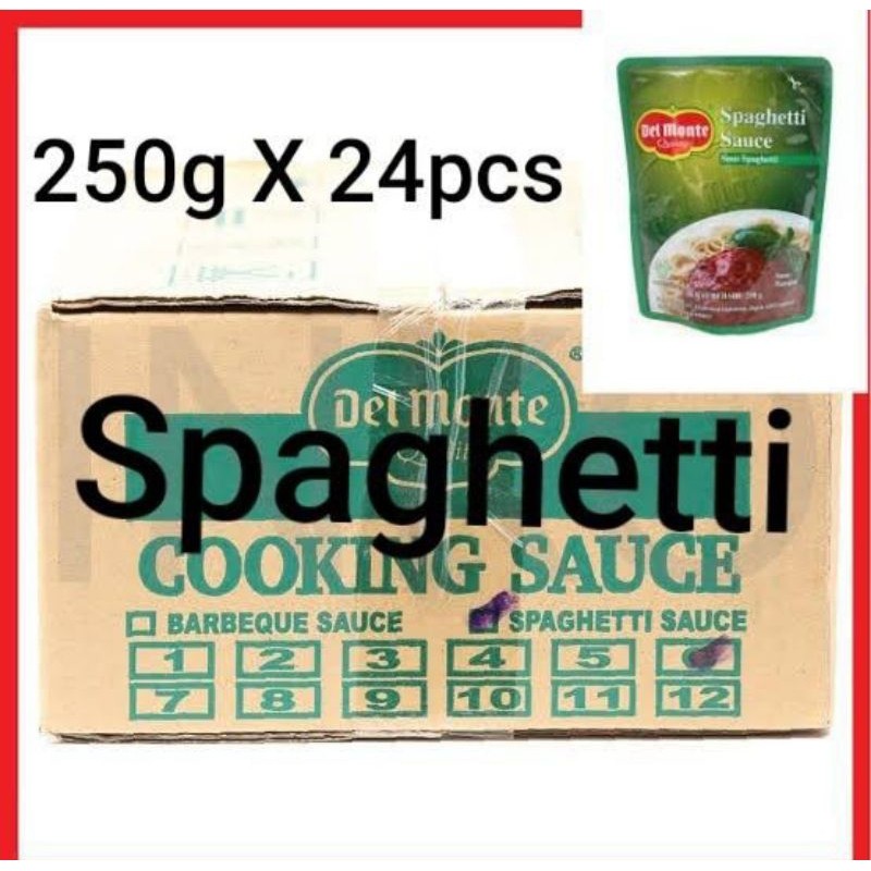 

Delmonte Saus Spaghetti 250Gr x 24Pcs Khusus Cargo Dan Expedisi