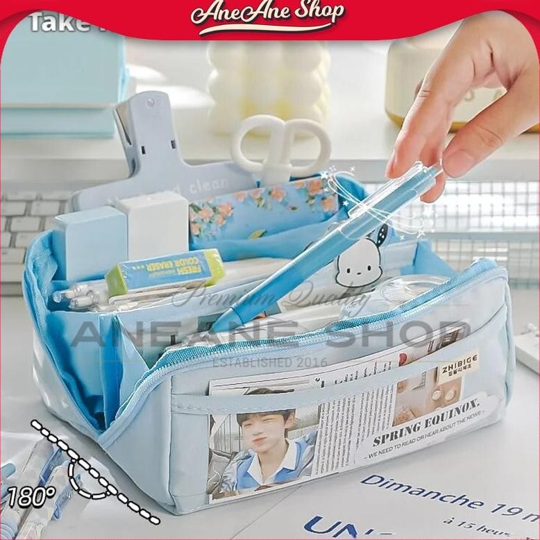 

TERMURAH Tempat Pensil Kanvas Berlapis Kapasitas Besar ZHIBIGE Organizer Alat Tulis Serbaguna Warna Pastel i-81