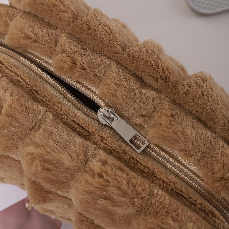 

BISA COD Tepak / Tempat Pensil Sleting Plush Puff Kotak XD27