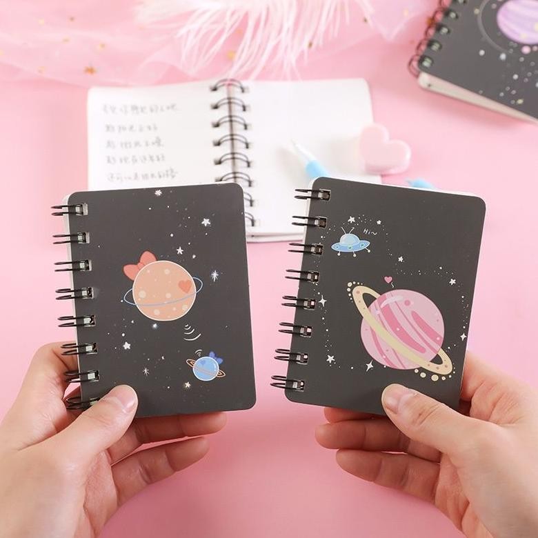

Buku Catatan Notebook Mini Motif Galaxy Planet
