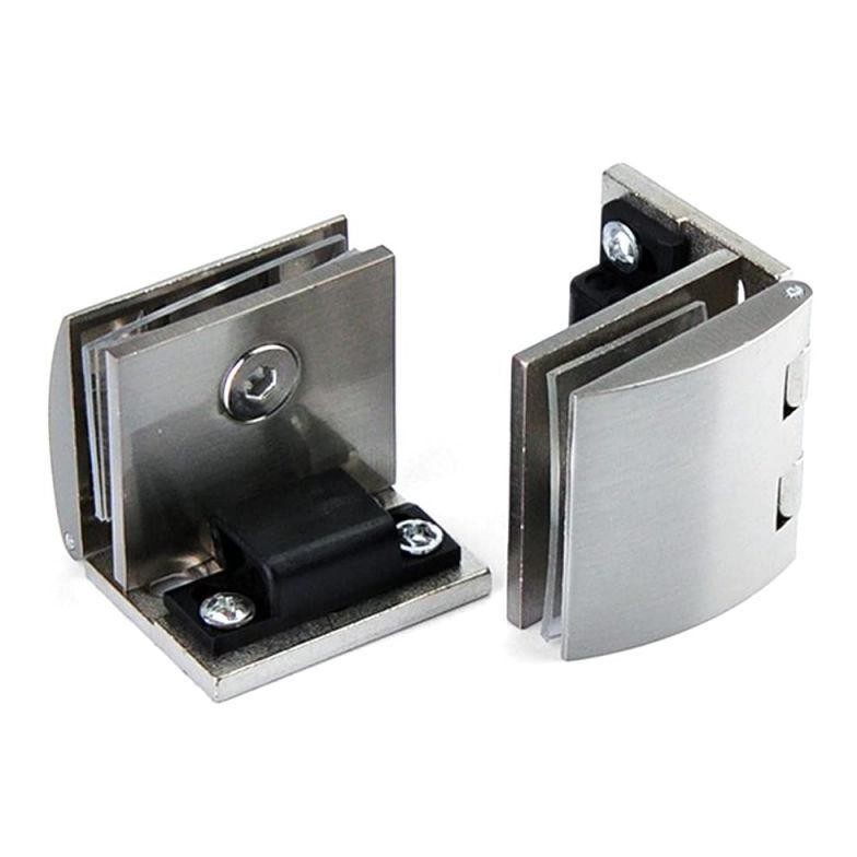 Premium Engsel Jepit Pintu Lemari Kaca 90 Derajat Engsel Kaca Showcase Samping Hinge Glass Cabinet H