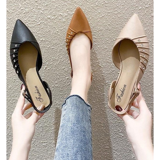 SH86 Sepatu Sandal Wanita Diamond Style Women Slippers Shoes