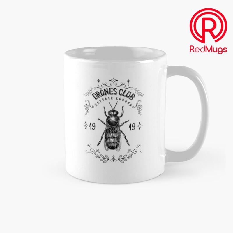 Mug Gelas Drones Club, est. 1919 in Mayfair, London  Wodehouse Inspired 366