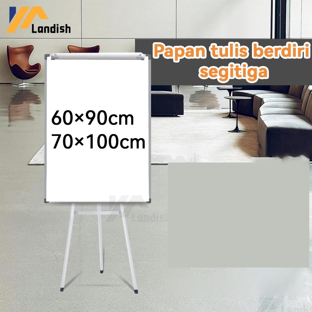 

Flip Chart/Flipchart/Papan Presentasi Magnet/White Board Standing 60x90 / 70x100 cm