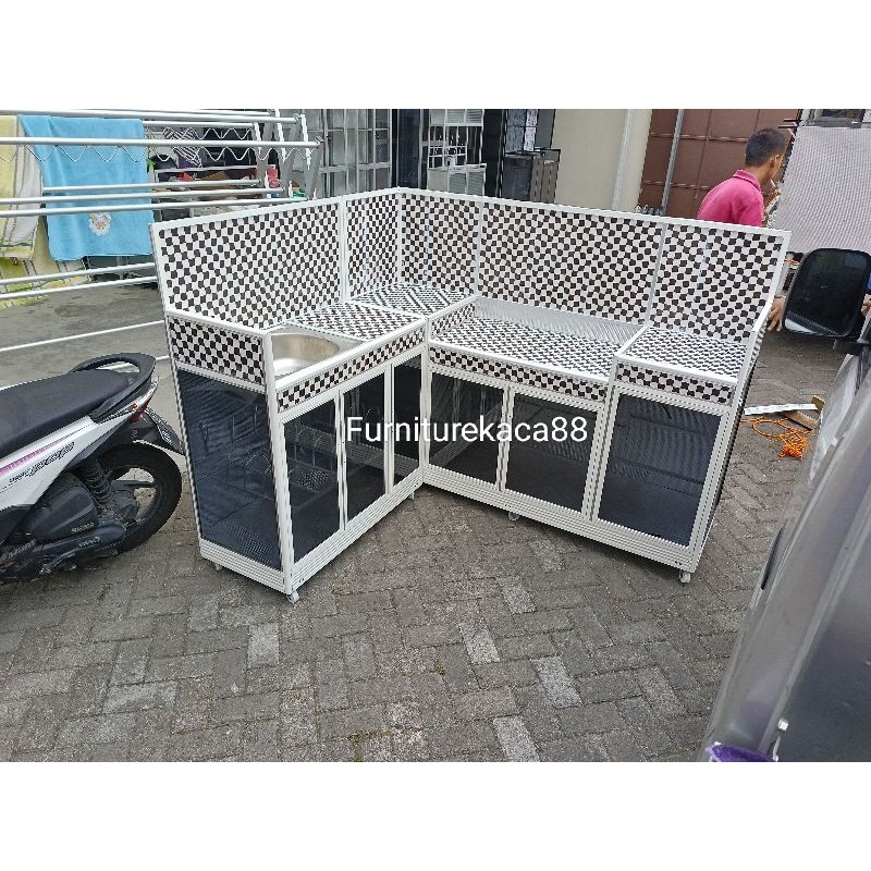 Wastafel Kompor Rak Piring Model L