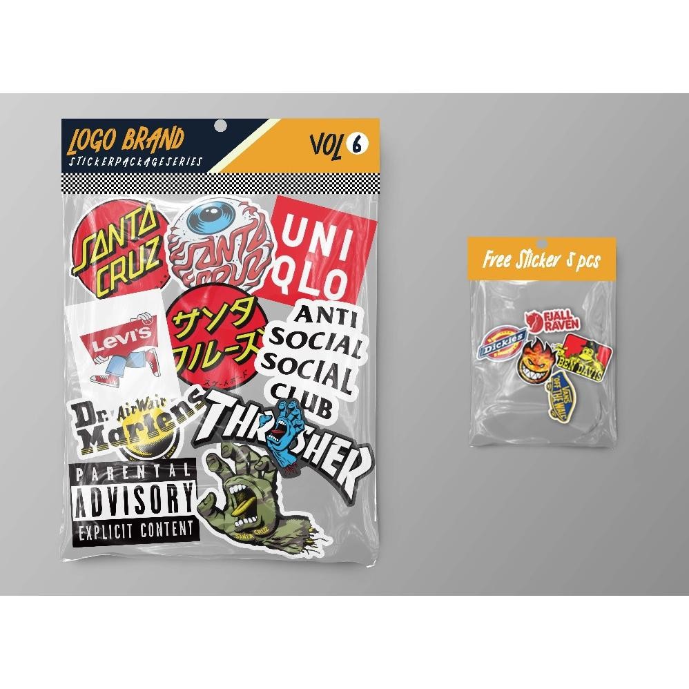 

STICKER PACK BRAND STIKER AESTHETIC STIKER LOGO CASE STICKER TUMBLER HP LAPTOP VOL 6