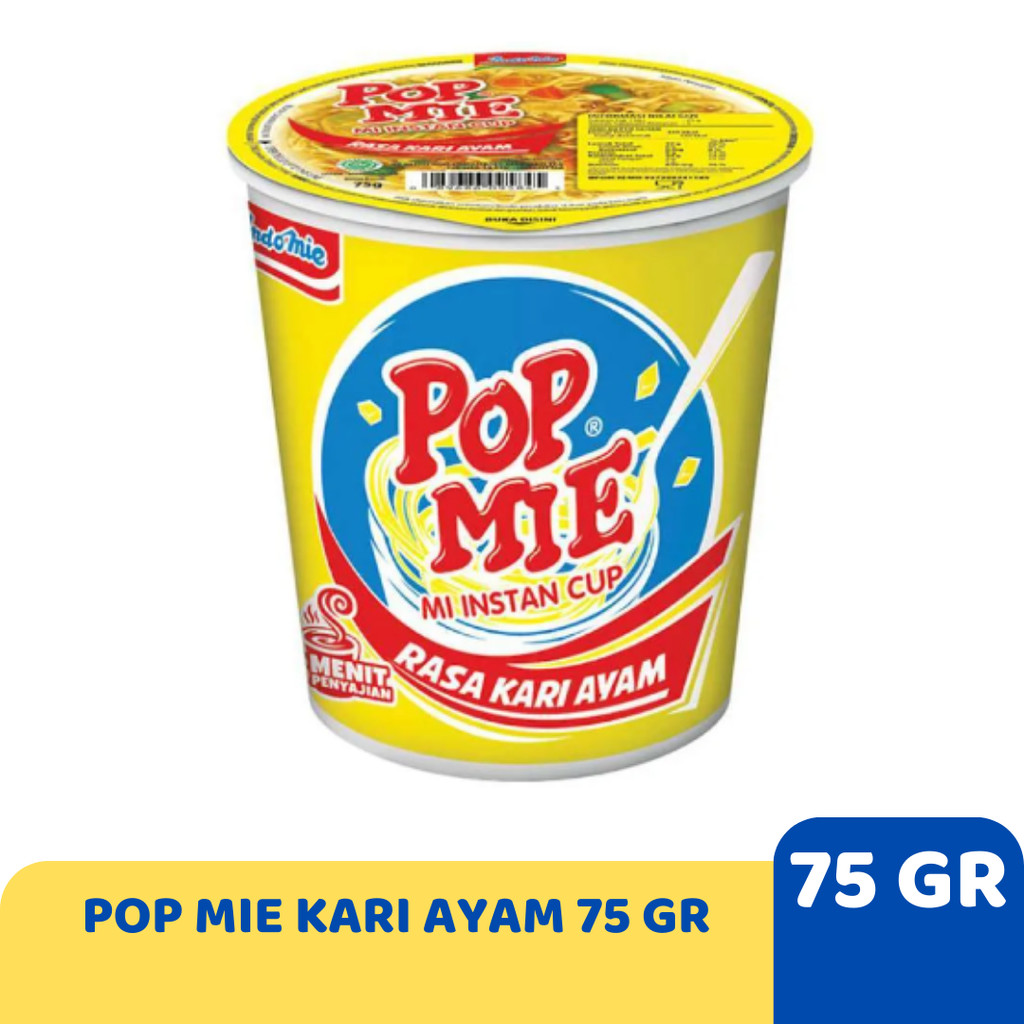 

POP MIE KARI AYAM 75 GR MIE CUP