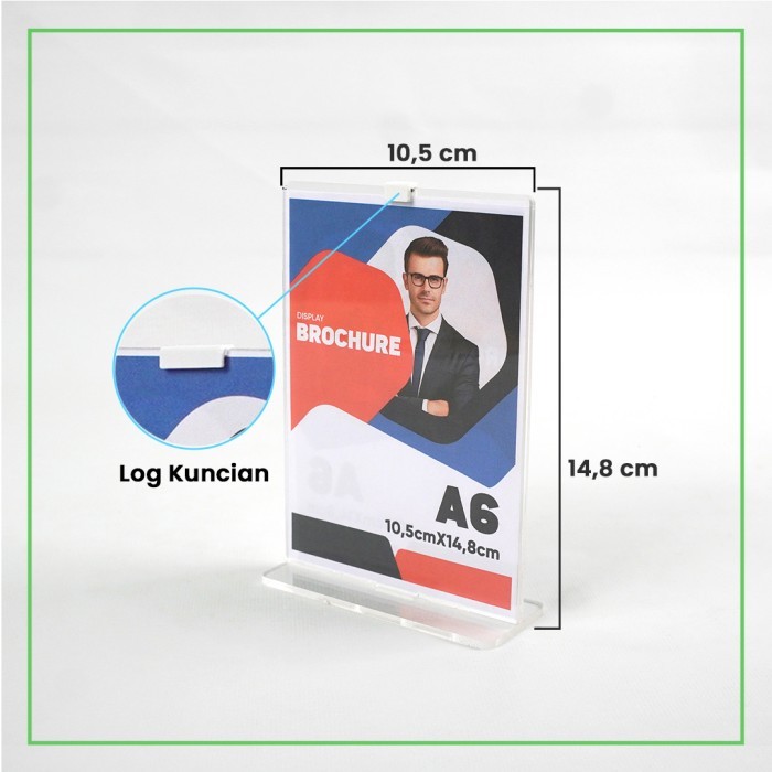 

Murah Tent Holder I Tempat Brosur I Tent Card Akrilik Display A6 - Alas Wrn Random Potrait Elegan