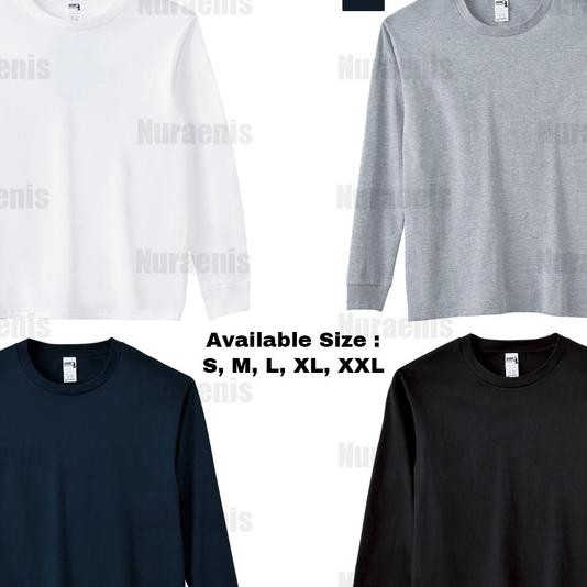 Kaos Polos Lengan Panjang Gildan Hammer - Ha40 Hammer Longsleeve 20S