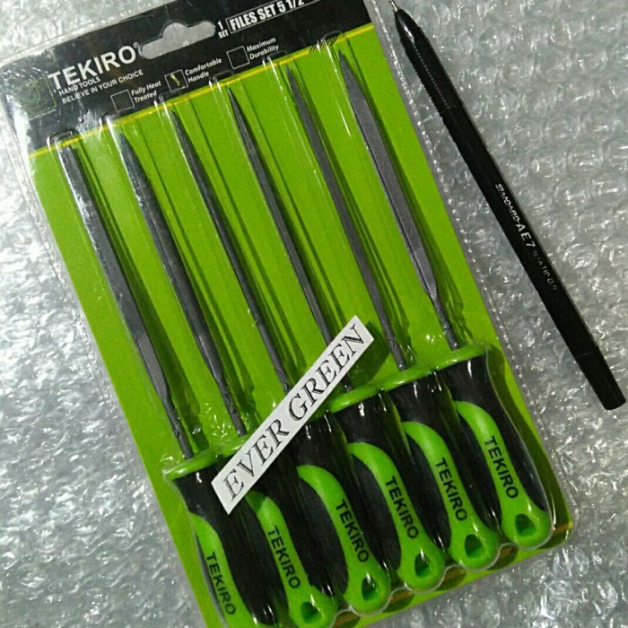 Kikir Emas/Kikir Besi (1Set 6Pcs) Tekiro - Kikir Mas Kecil (5") 6 Pcs Best Quality