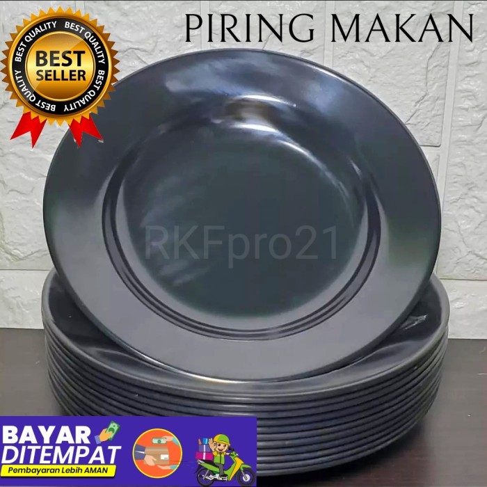 Haehae 1 Lusin Piring Melamin Polos/ Piring Makan 9In Piring Tebal