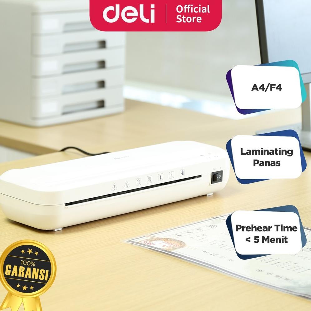 

GTU-712 Deli Laminator Mesin Laminating A4 F4 70-100 MIC Laminasi Hot/Panas Dokumen Cepat Praktis E2132 Sale