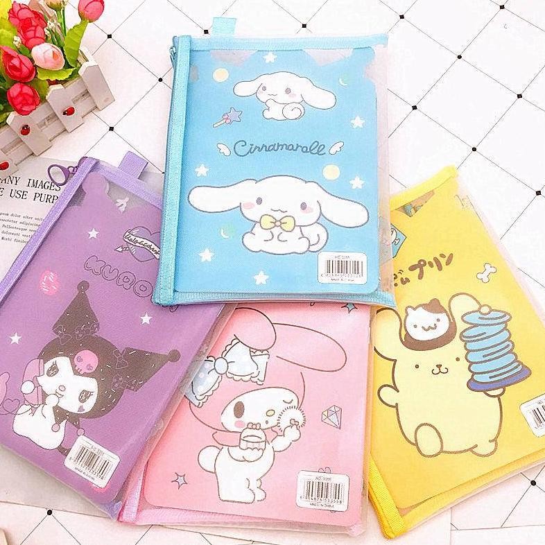 

yl-24 Kotak Pensil Set Sanrio Stationery Set Alat Tulis Karakter Kuromi Cinnamaroll Penggaris Pensil Termurah