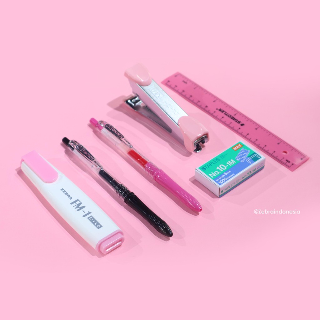 

DWL-49 ZEBRA Paket Alat Tulis 6 Kokoro Pulpen Gel Stationery Highlighter Staples Gel Pen Color Series Hemat
