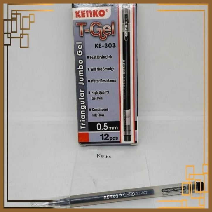 

[MKD] PULPEN GEL TRIANGULAR KENKO KE-303 HITAM